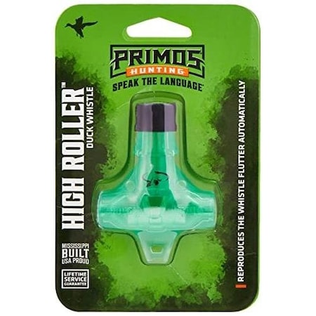 Primos 00 High Roller Pintail Mallard Widgeon Call, BuiltIn Roller Bar 838